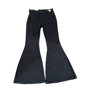 NWT Judy Blue Size 13/31 Black Denim High Waist Flare Jeans 
Pull On Super